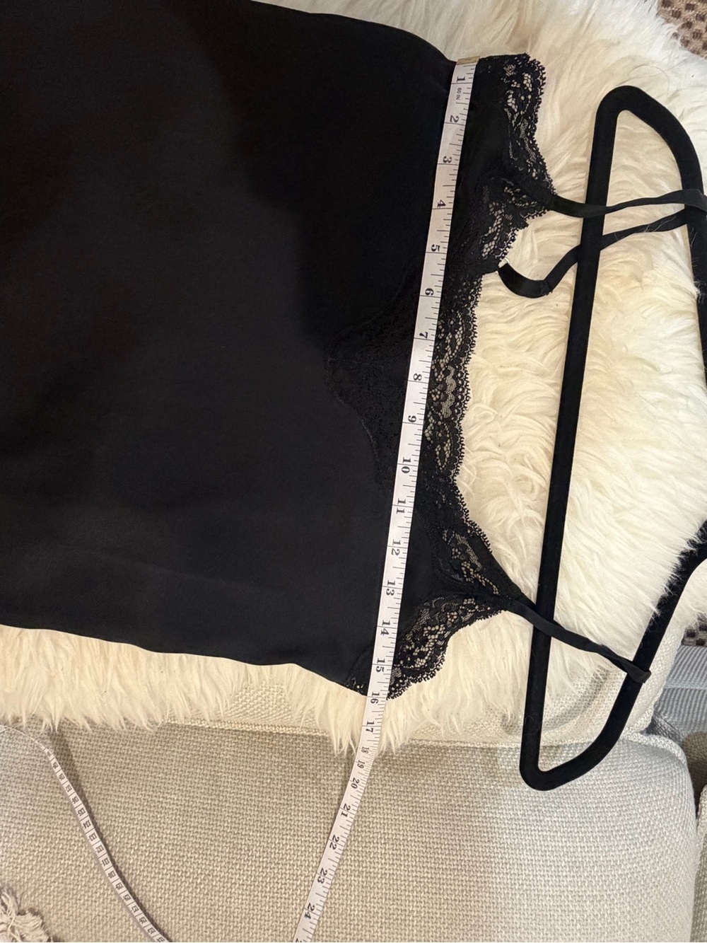 VANNINA VESPERINI Black Silk Lace-Trim Slip Chemise - Timeless Luxury S/M - Picture 5 of 8